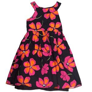 Jenny & Me Girls Floral Sleeveless Dress Glitter Size 6